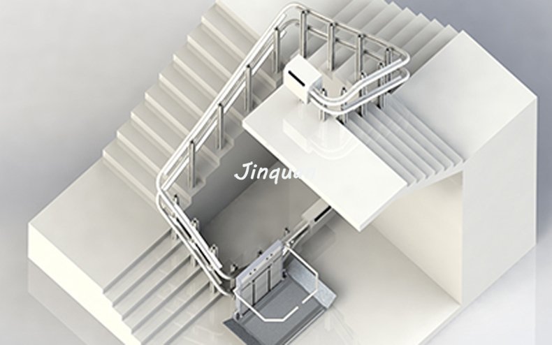 曲線斜掛式無(wú)障礙升降平臺(tái)